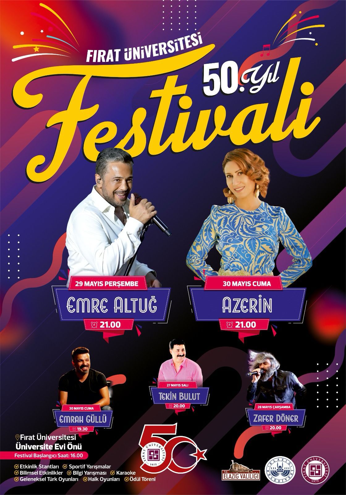 Fırat Üniversitesi 50. Yıl Festivali